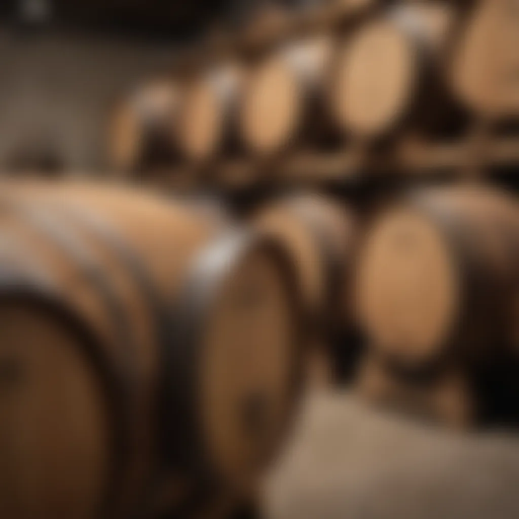 Artisanal Balsamic Vinegar Barrel Aging in Cellar