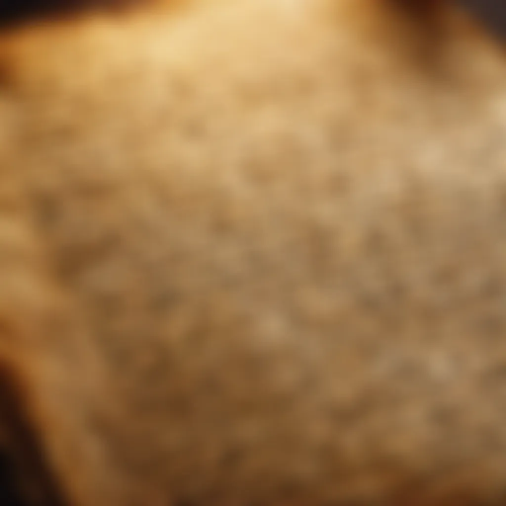 Ancient script on parchment