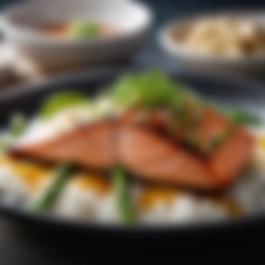 Asian Salmon Plated Dish