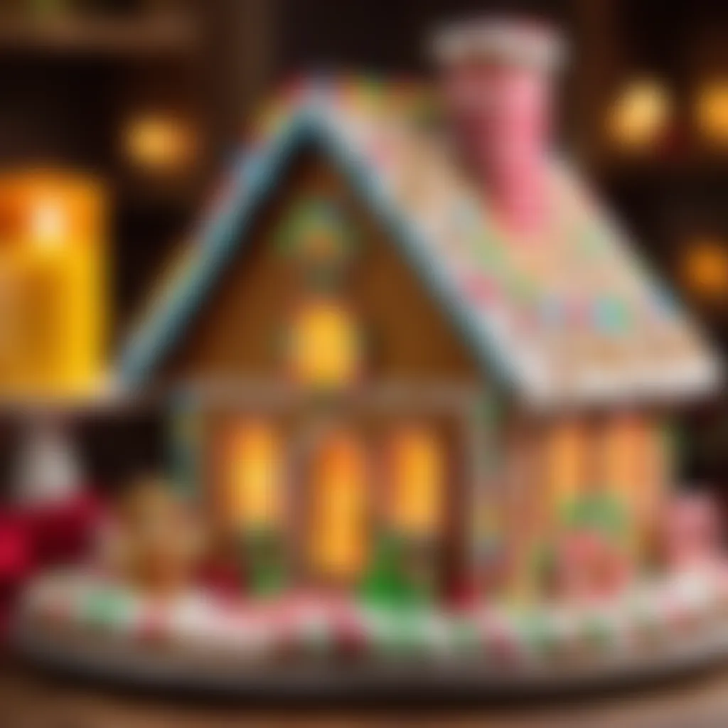 Colorful Gingerbread House Decorations