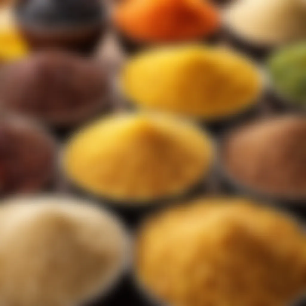 Selection of couscous grains