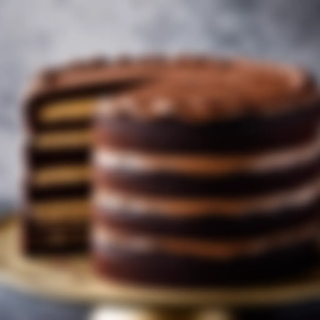 Decadent Chocolate Sponge Cake Layers