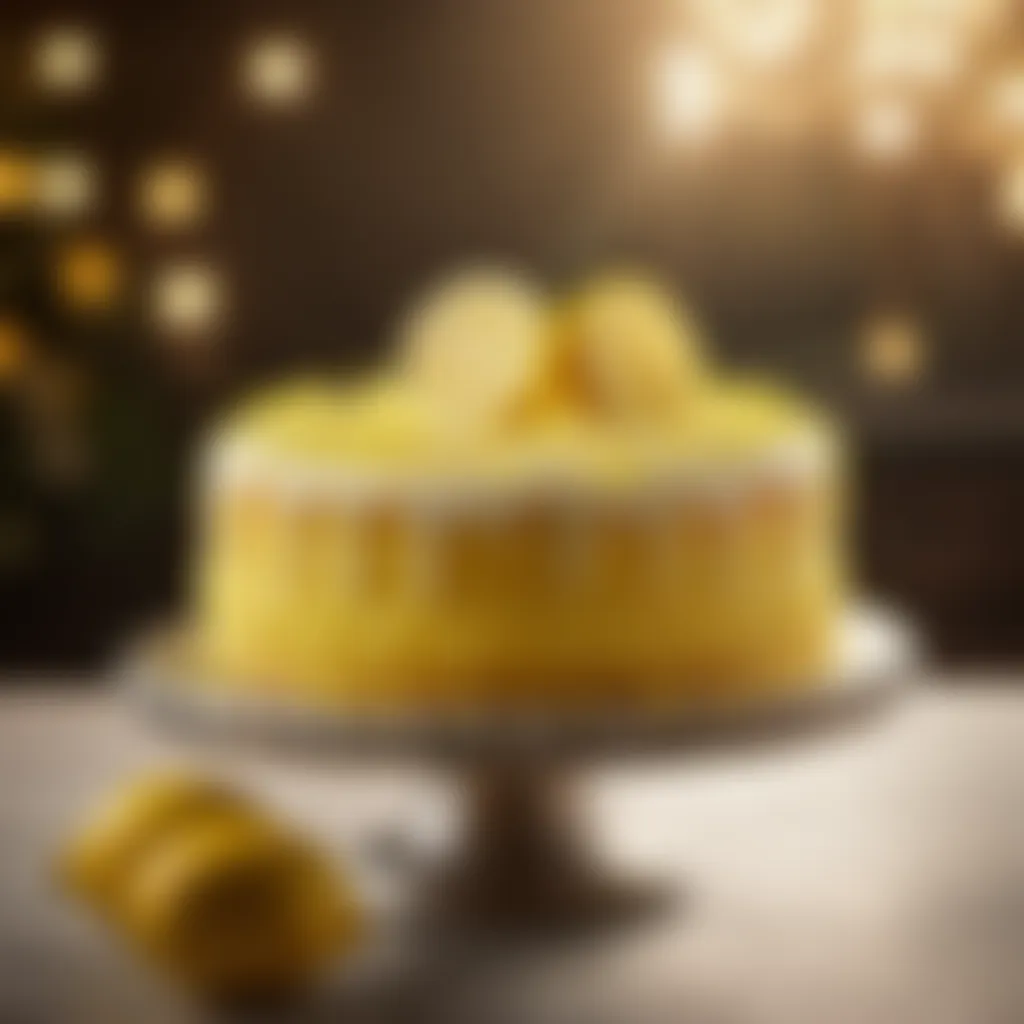 Decorated Lemon Cake