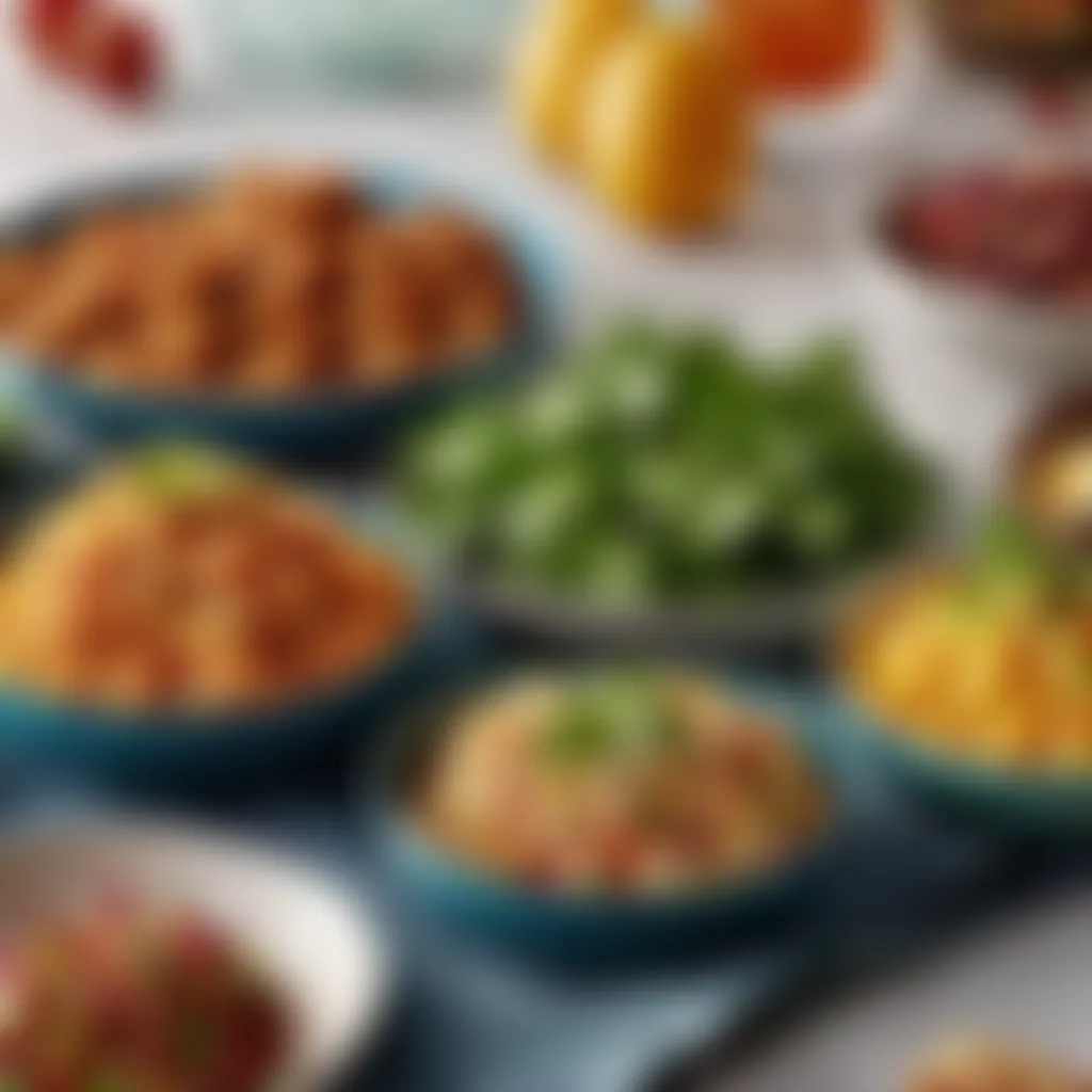 Variety of delicious dishes prepared from recipes in the Kmart recipe folder