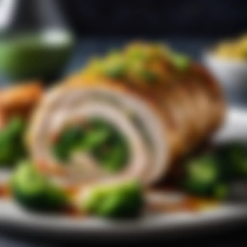 Elegant Chicken and Broccoli Roulade