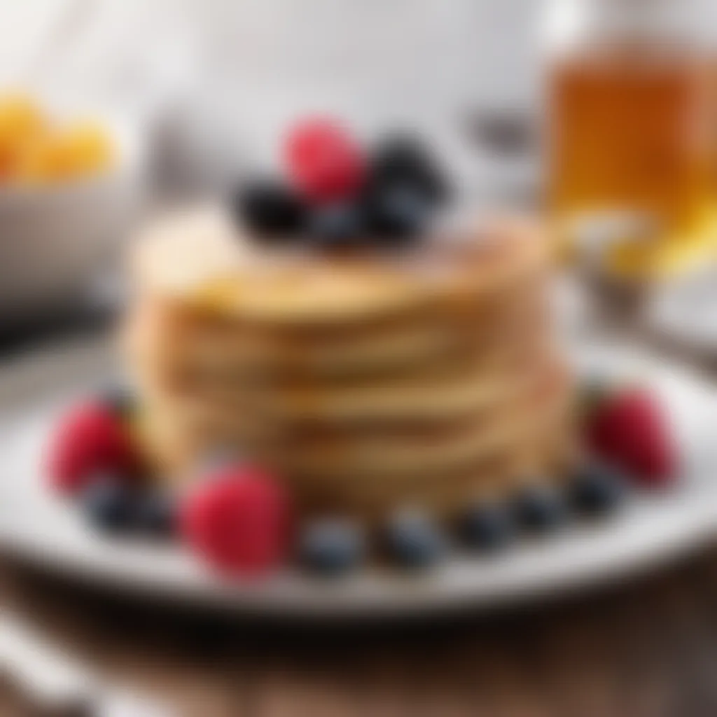 Fluffy Pancakes with Fresh Berries