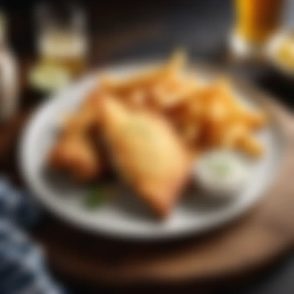 Beer-Battered Fish on a Plate