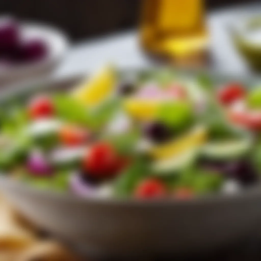 Fresh Ingredients for Greek Salad Dressing
