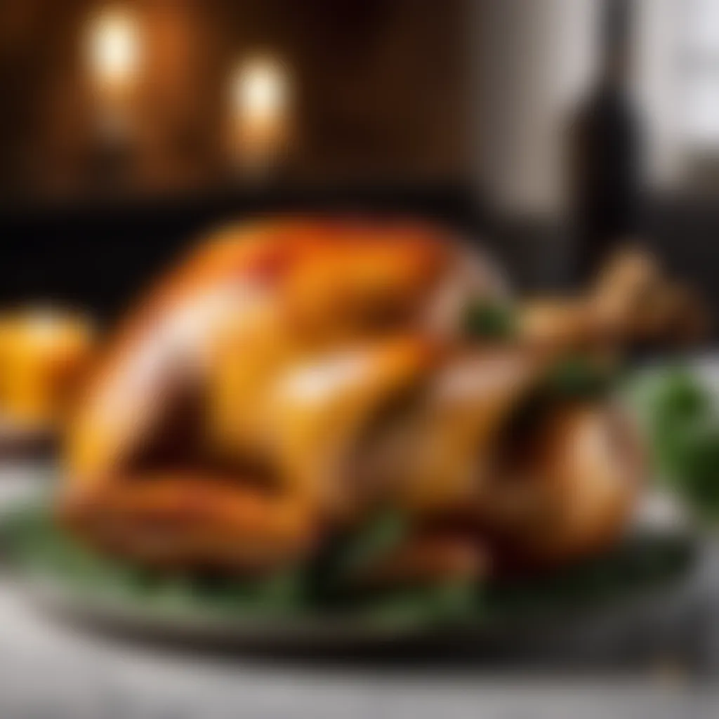 Golden Crispy Skin - Perfectly roasted turkey with a crispy golden exterior