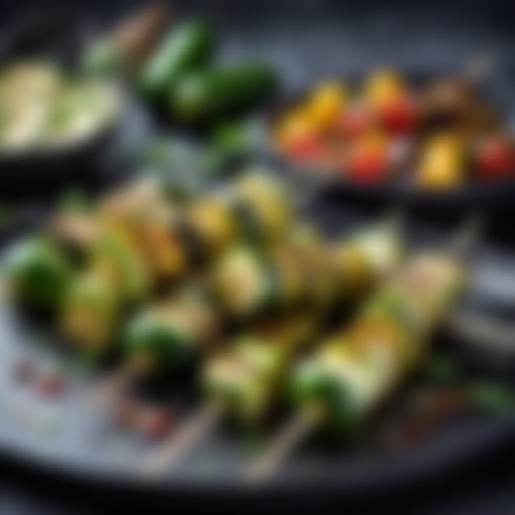 Grilled Courgette Skewers