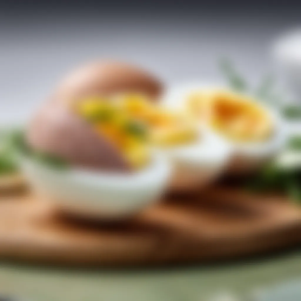 Hard-boiled eggs for Tuna Nicoise Salad