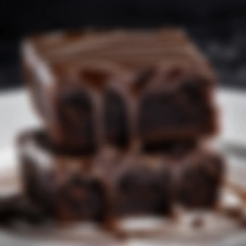Decadent Fudge Brownies - Luscious Ganache Drizzle