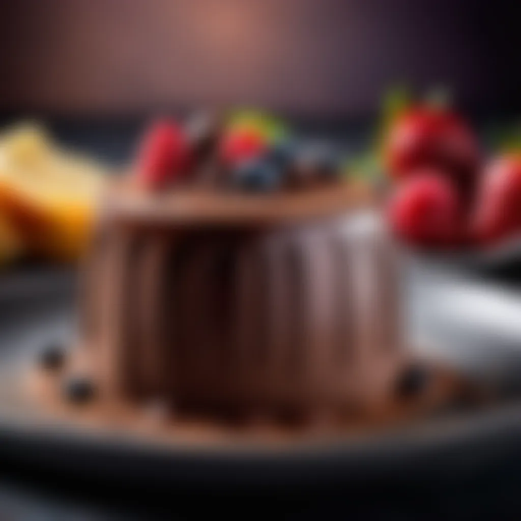 Rich and creamy chocolate mousse dessert