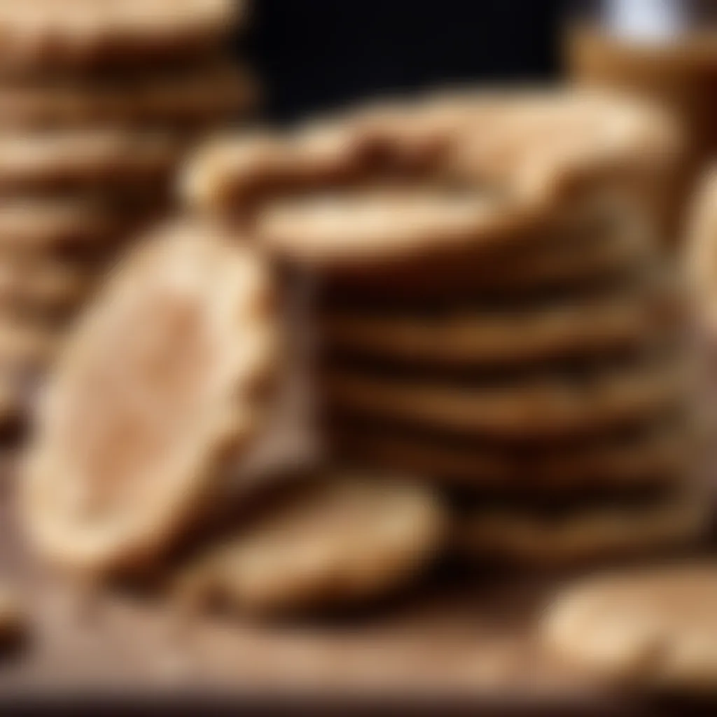 Stack of Chewy Peanut Butter Cookies