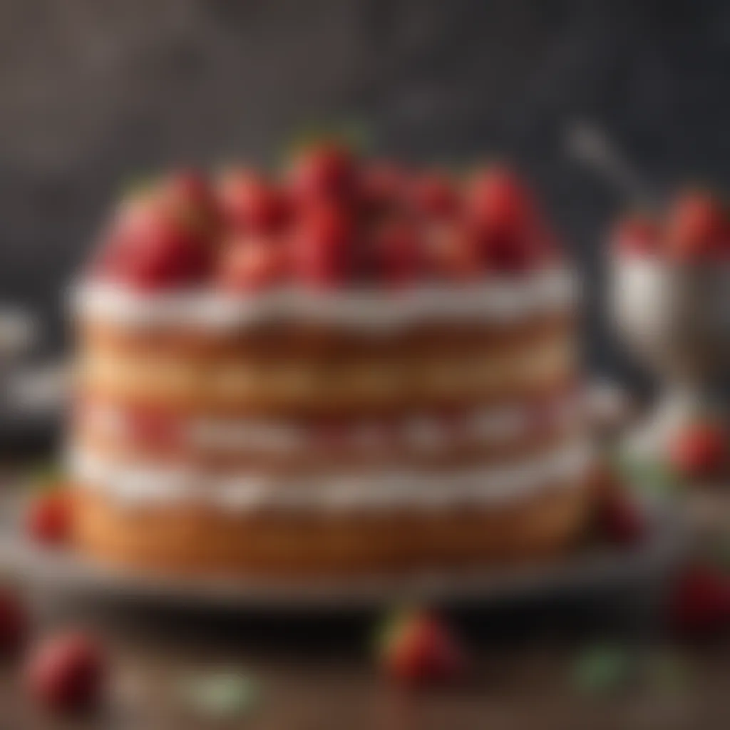 Perfectly Baked Strawberry Cake