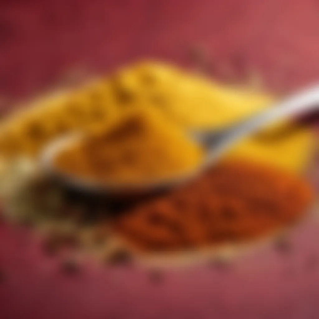 Exotic spices blend for curry sauce